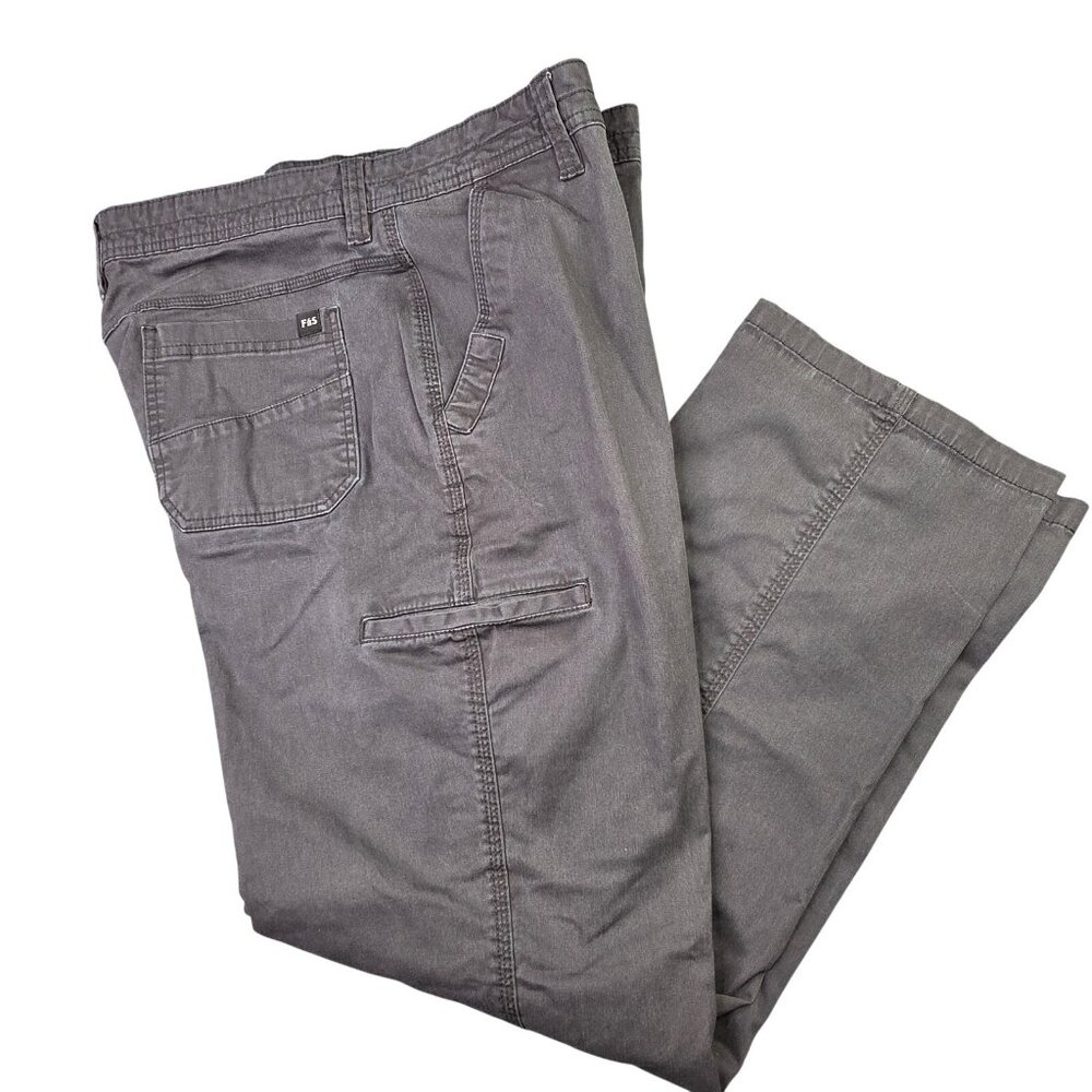 Field and Stream Pants Mens 40 x 32 Gray Carpenter Workwear Stretch Chinos Gorp